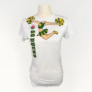 NWT Jansport University Oregon Ducks Cheerleader Youth LG Womens Small T-Shirt